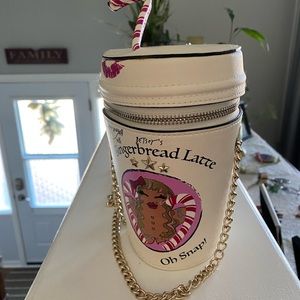 Betsy Johnson Kitsch gingerbread latte crossbody bag.